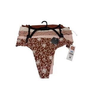 Sophie B XL no show smooth thong style panties 5 per set nwt and perfect
